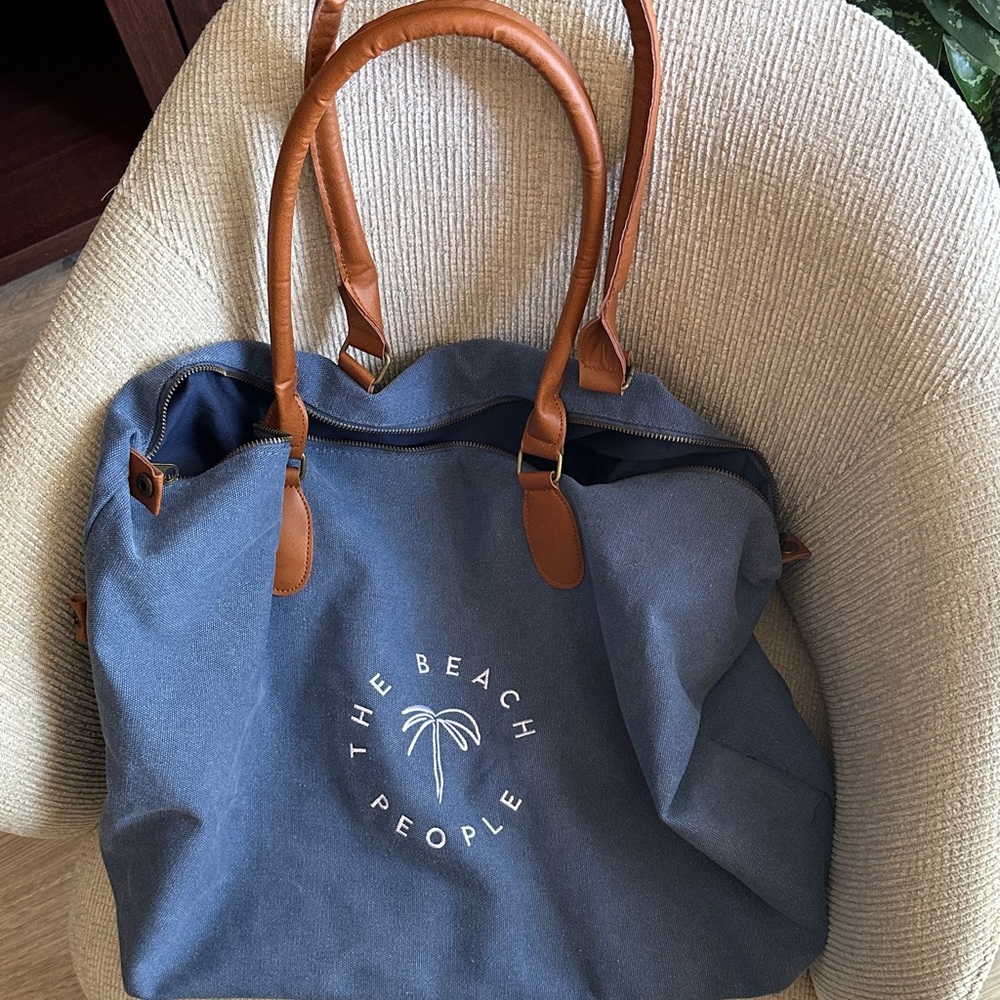 The Beach People Blue Weekender Travel Duffel